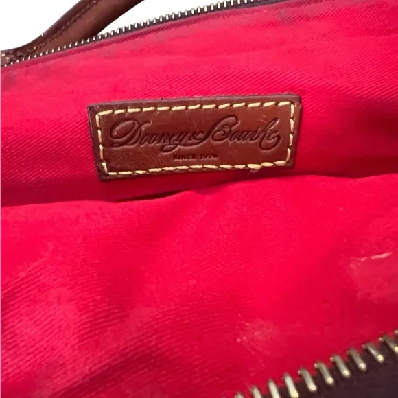 Dooney & Bourke Rich Brown Leather Satchel - Picture 9 of 11